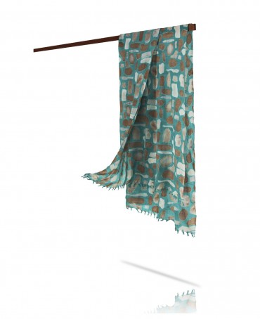 Палантин Женский W40-PIERRES/VERT.EMER